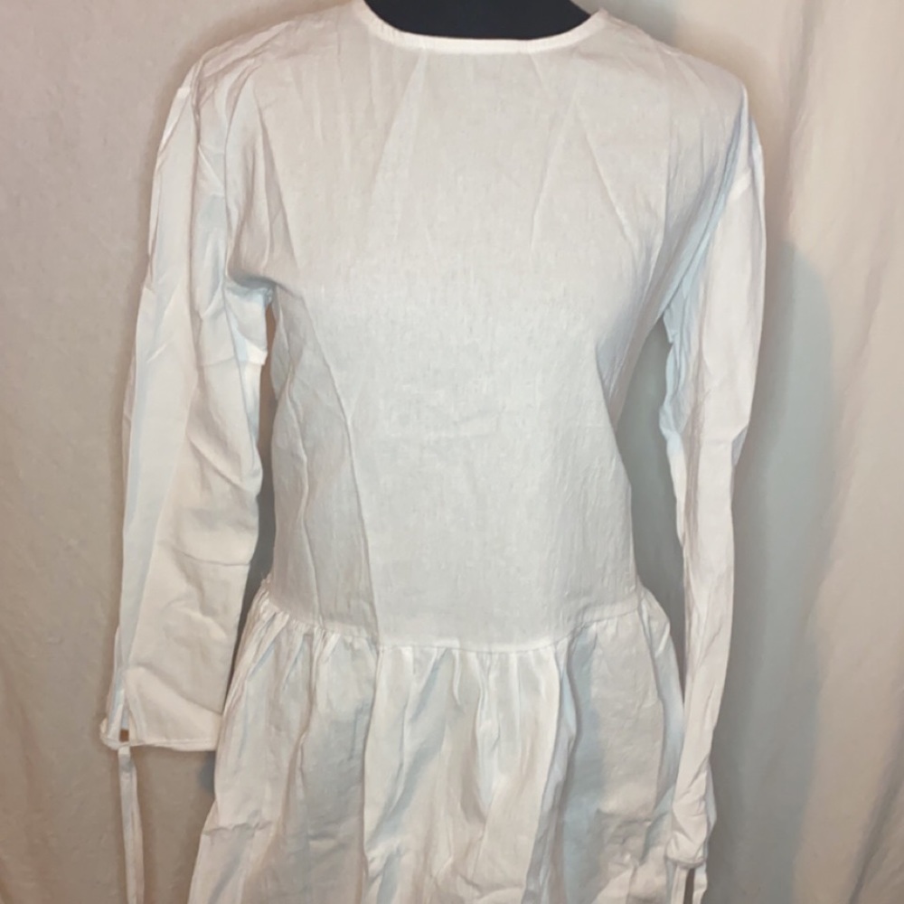 White peasant top large